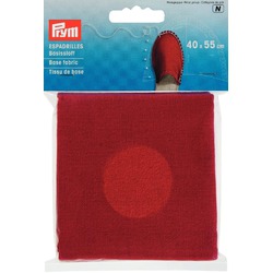 FABRIC FOR  ESPADRILLES  - RED