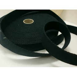 COTTON STRAP FOR BAG HANDLES - BLACK