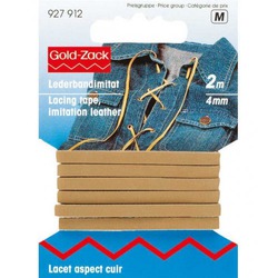 LEATHER TAPE - IMITATAION LEATHER CORDING - BEIGE