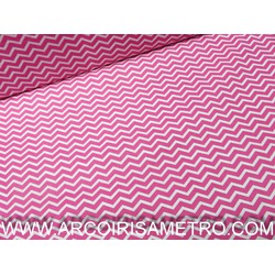 CHEVRON - ROSA FORTE / BRANCO