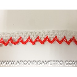 RENDA DE BICOS - VERMELHA -  5182899