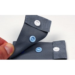 KAM  HEART PLASTIC SNAPS -  SIZE 20  LIGHT PINK