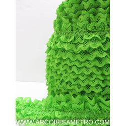 DOUBLE LACE RUFFLE  - 4 CM WIDE - 012