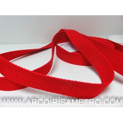 COTTON STRAP FOR BAG HANDLES - RED