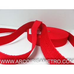 PERCINTA DE ALGODÃO PARA ALÇAS DE MALAS - VERMELHO