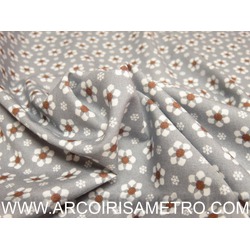 FLORES COM OLHO CASTANHO - FUNDO CINZENTO