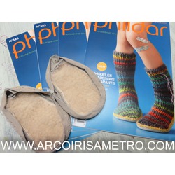 PHILDAR - LEATHER SOLE FOR SLIP SOCK AND SLIPPERS - baby