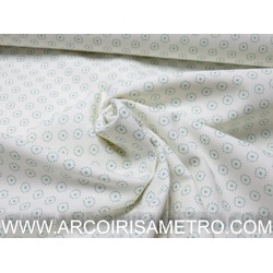 TECIDO DIGITAL -RODINHAS ÁS PINTAS - VERDE AGUA