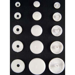 15 mm - Buttons to cover (10 buttons) PLASTIC