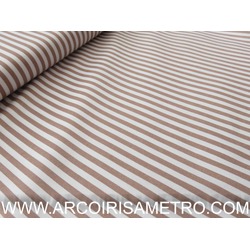 STRIPES - LIGHT TAUPE AND WHITE
