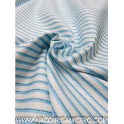 FABRICart -  9106 LISTRADO AZUL COM PESPONTO