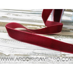 16mm vevet ribbon - dark red