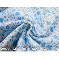 PIQUET ESTAMPADO - CORAÇÕES AZUIS