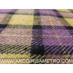 WOOL TWEED - YELLOW AND LILAC