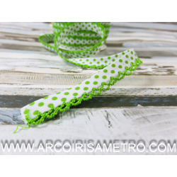 Bias tape with picot - green 456