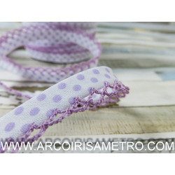Bias tape with picot - lilac 468