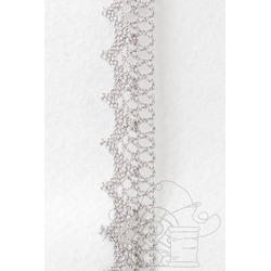 COTTON LACE - TIPPIES - GRAY