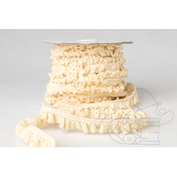 RENDA ELASTICA - ALGODÃO - CREME