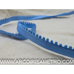 BIAS TAPE WITH PICOT - BLUE