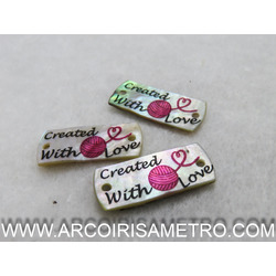 MOTHER-OF-PEARL TAG - CREATED WITH LOVE