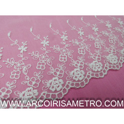 EMBROIDERED TULLE LACE - 16CM