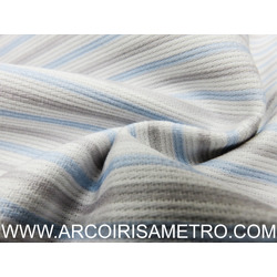 PIQUET ESTAMPADO - RISCAS AZUIS