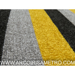 MALHA CHENILLE - RISCAS AMARELAS