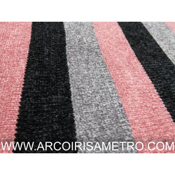 CHENILLE JERSEY - PINK STRIPES