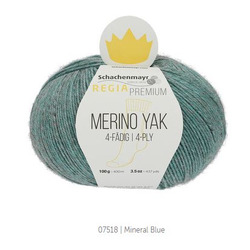 LA REGIA PREMIUM - MERINO YAK 7518 Mineral Blue