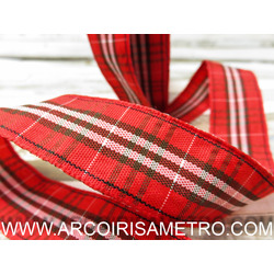 SCOTISH CHECK - RED 2.5CM