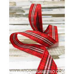 SCOTISH CHECK - RED 2.5CM