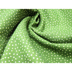 TECIDO INDIGO - VERDE COM SALPICOS