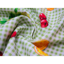 TECIDO INDIGO - FRUTA VERDE