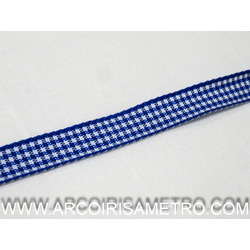 Ribbon mini  Vichy 10mm - DARK BLUE