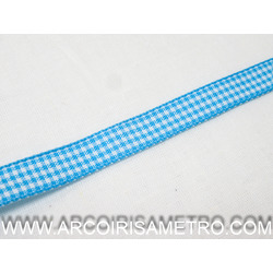 Ribbon mini  Vichy 10mm - BLUE