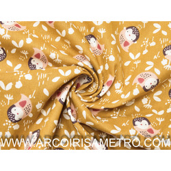 COLEÇAO GOTAS - PASSARINHOS FUNDO AMARELO