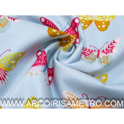 POPPY - BUTTERFLIES LOVE FLOWERS - AZUL