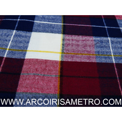 SCOTTISH FLANEL - BLUE AND RED