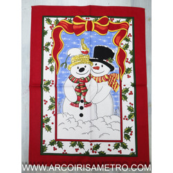 KITCHEN CLOTH WITH SNOWMAN