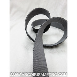 COTTON STRAP DOUBLE SIDED - GRAY/ BLACK