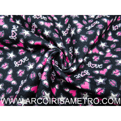 TECIDO INDIGO - LOVE