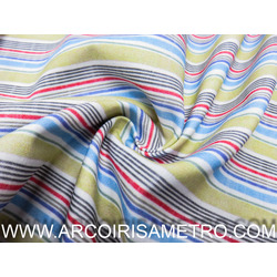 TECIDO INDIGO - RISCAS MULTI-COLOR