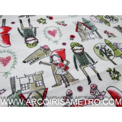 INDIGO FABRIC - Little Red Riding Hood