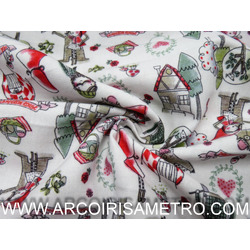 TECIDO INDIGO - CAPUCHINHO VERMELHO