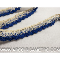 RENDA DE BICOS - AZUL