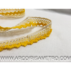RENDA DE BICOS - AMARELO