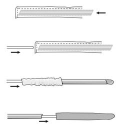 CONJUNTO PARA VIRAR TUBOS DE TECIDO