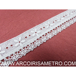 EYELET LACE WITH EDGING