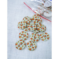 FLORAL BUTTONS 12MM