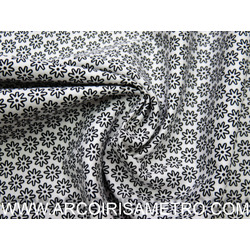 COLEÇAO GOTAS - BRANCO COM FLORES